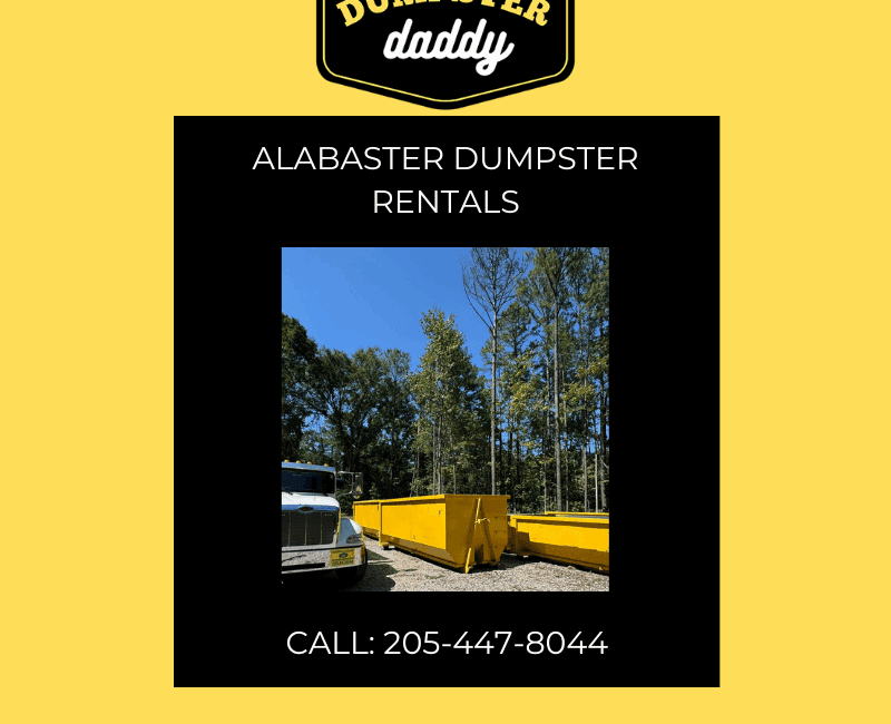 Alabaster Dumpster Rental Cost