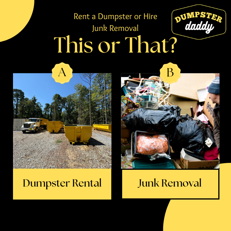 Rent a Dumpster or Junk Removal in Chelsea Alabama