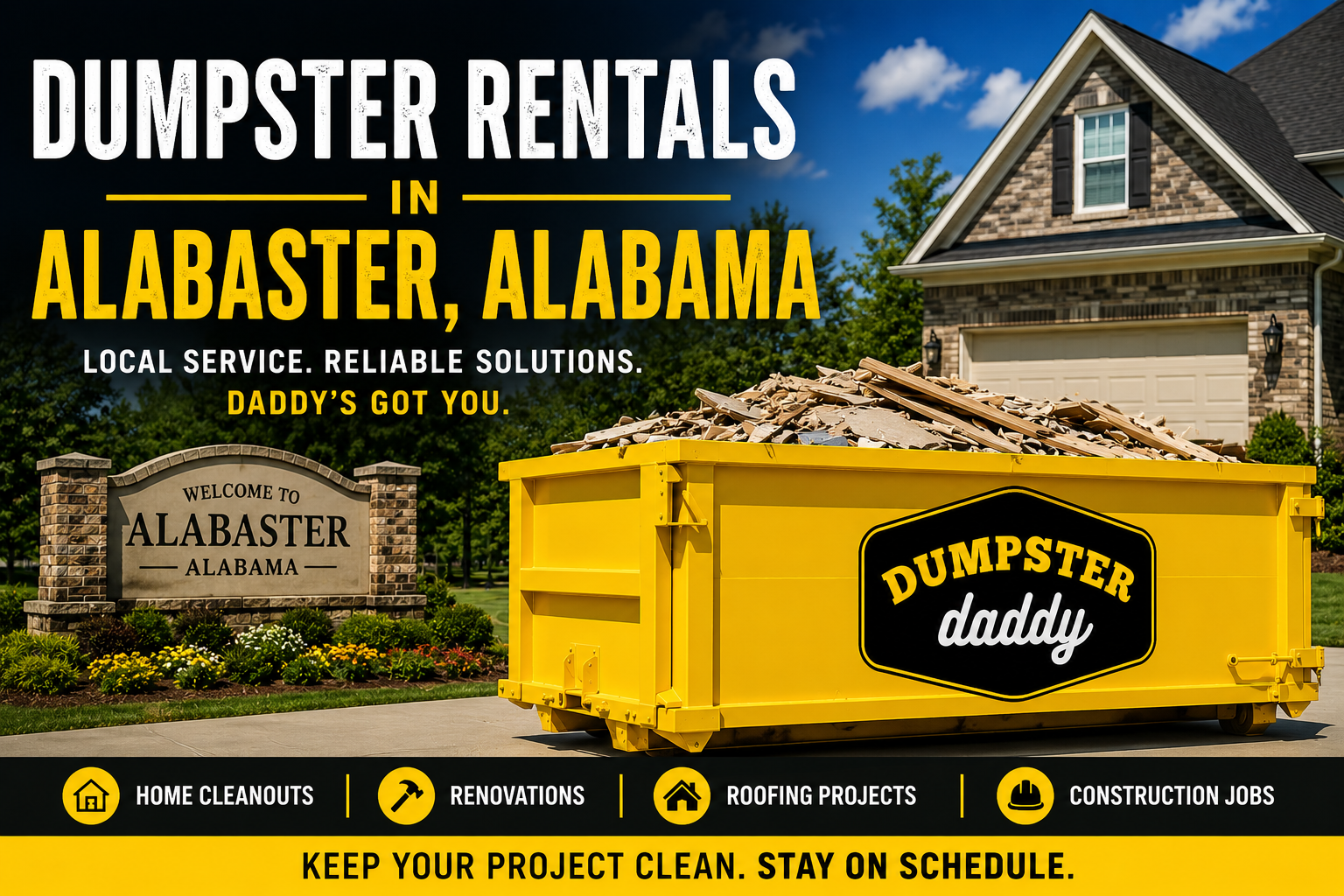 Alabaster Dumpster Rentals Services